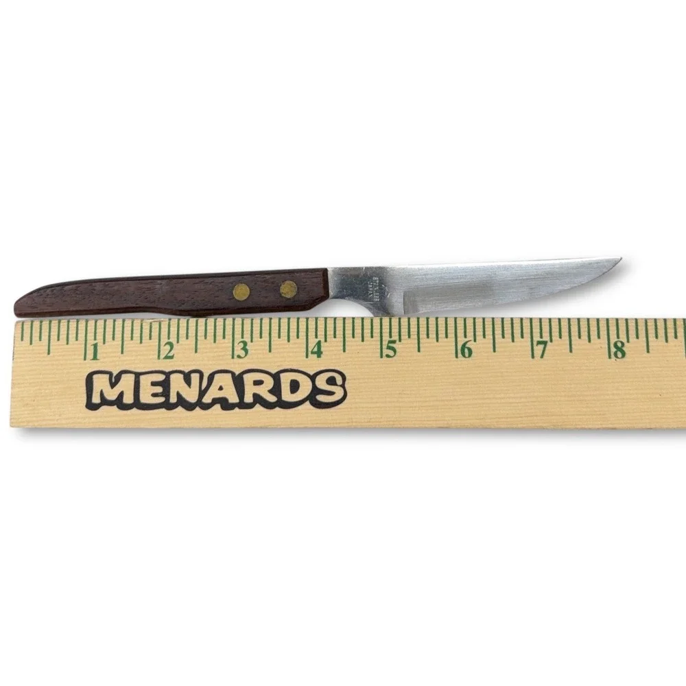 Royalton Steak Knife Stainless Steel Serrated Blade Wood Handle Japan 8.25 inch